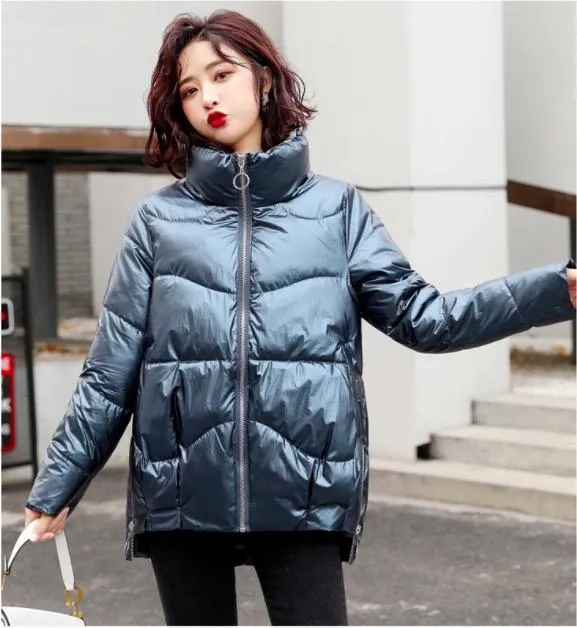 Padded PU Shearling Jacket