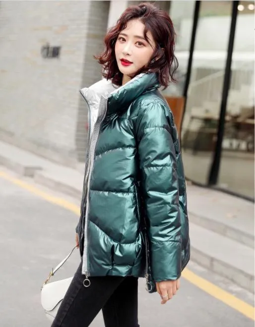 Padded PU Shearling Jacket