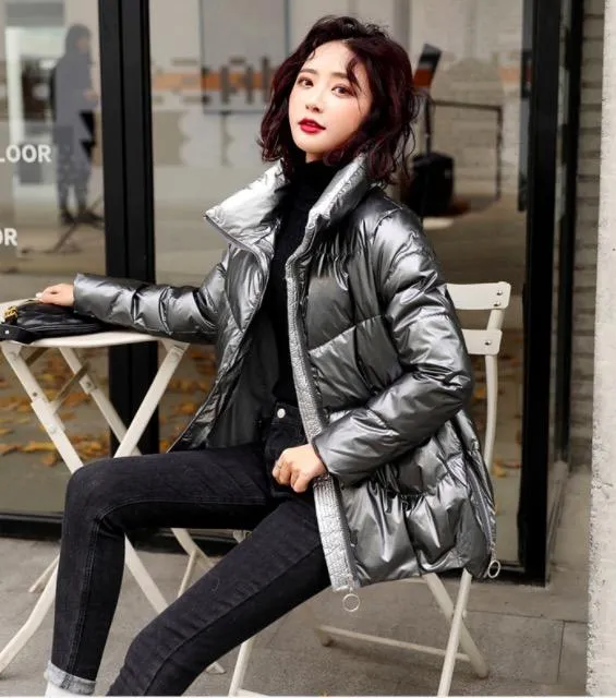 Padded PU Shearling Jacket