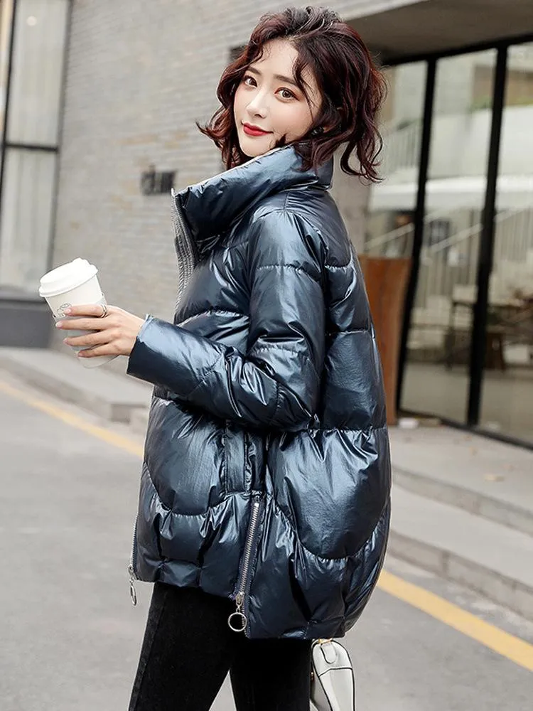 Padded PU Shearling Jacket