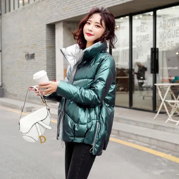 Padded PU Shearling Jacket