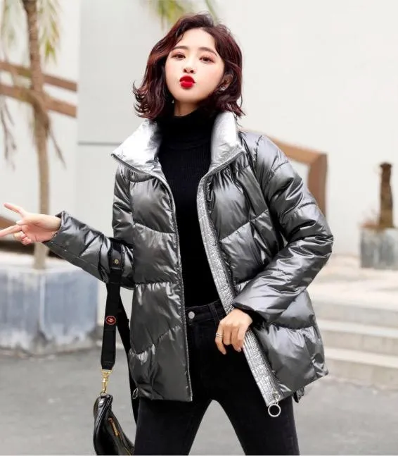 Padded PU Shearling Jacket