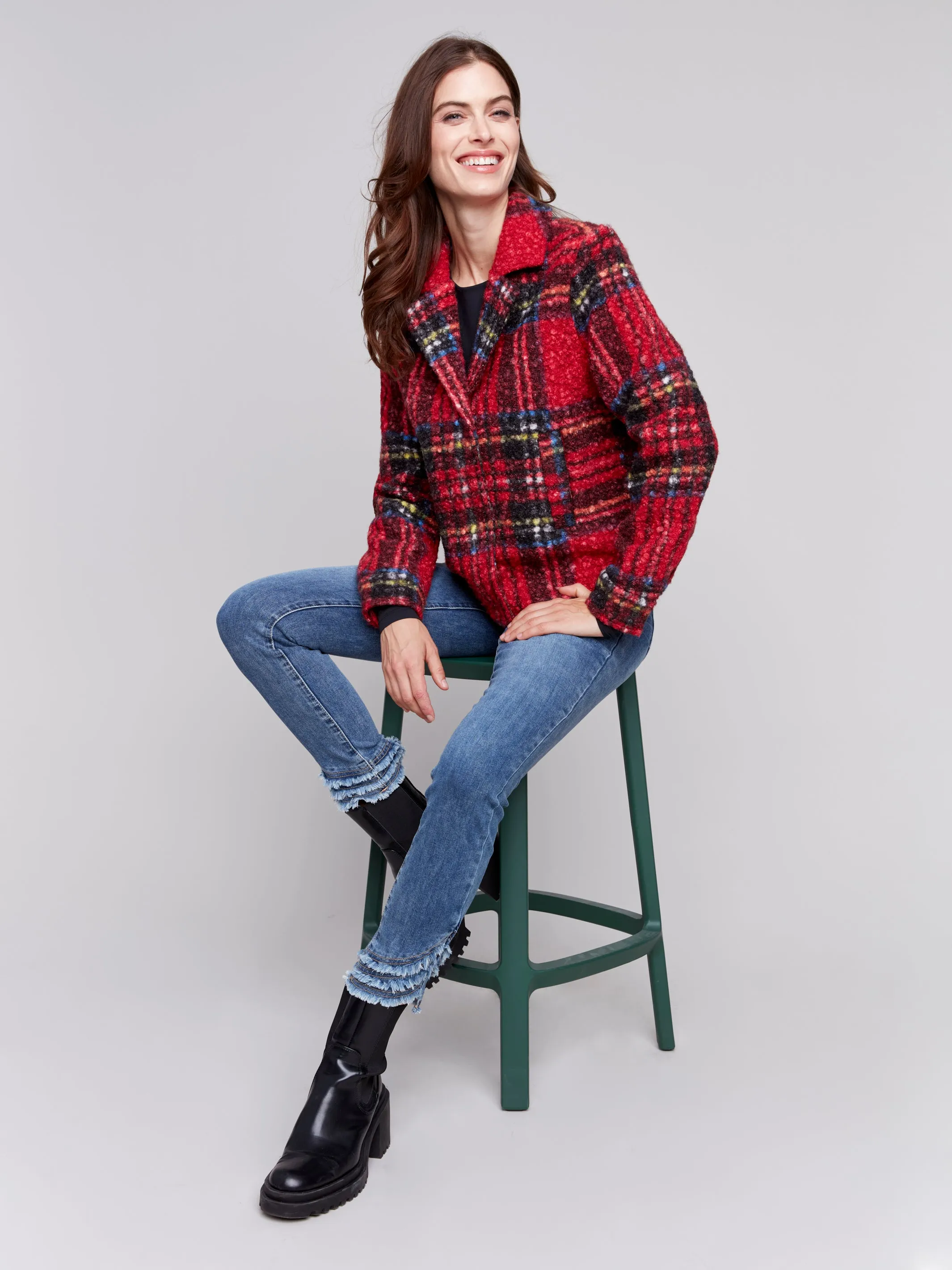 Plaid Pea Coat