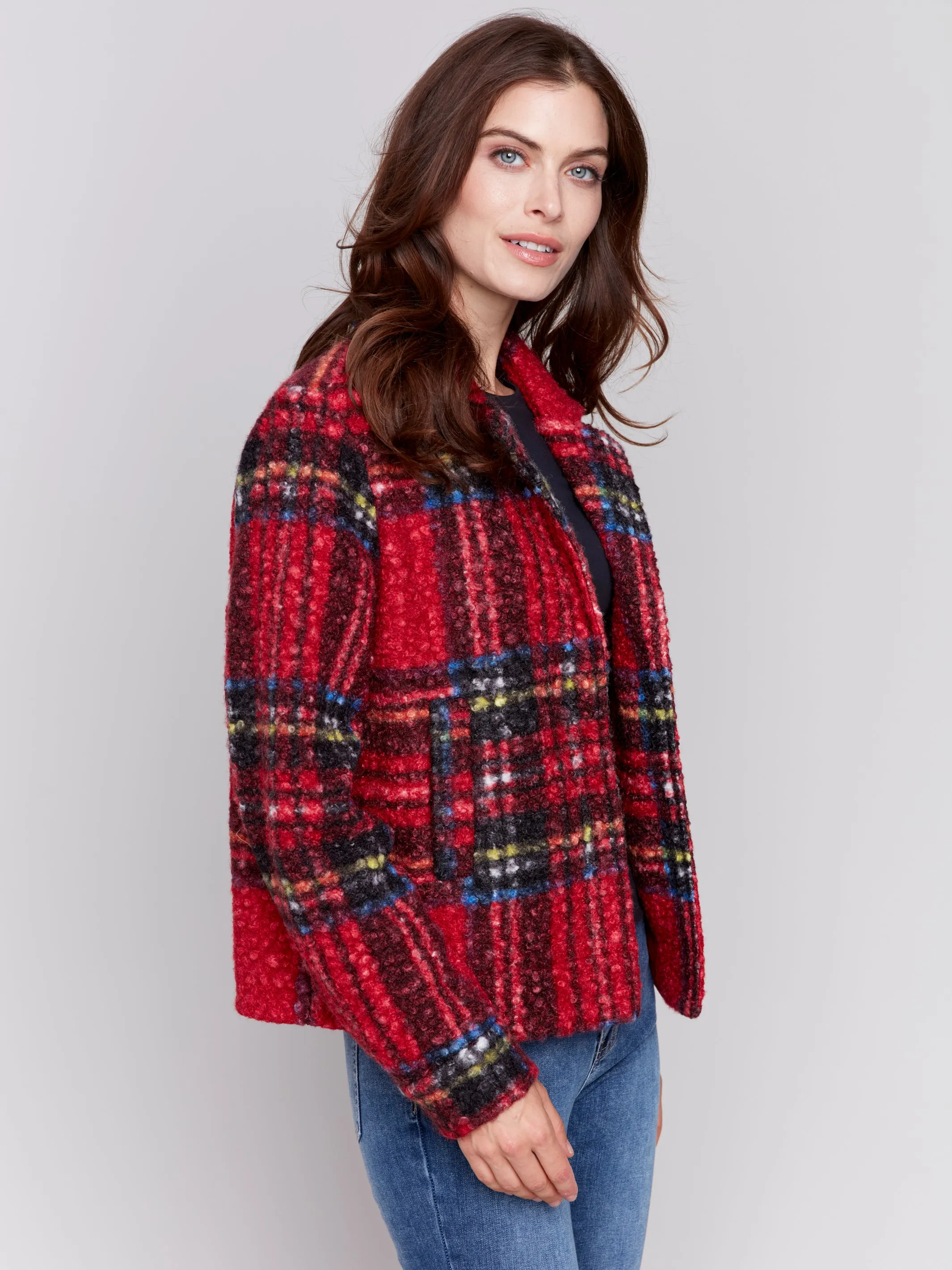 Plaid Pea Coat