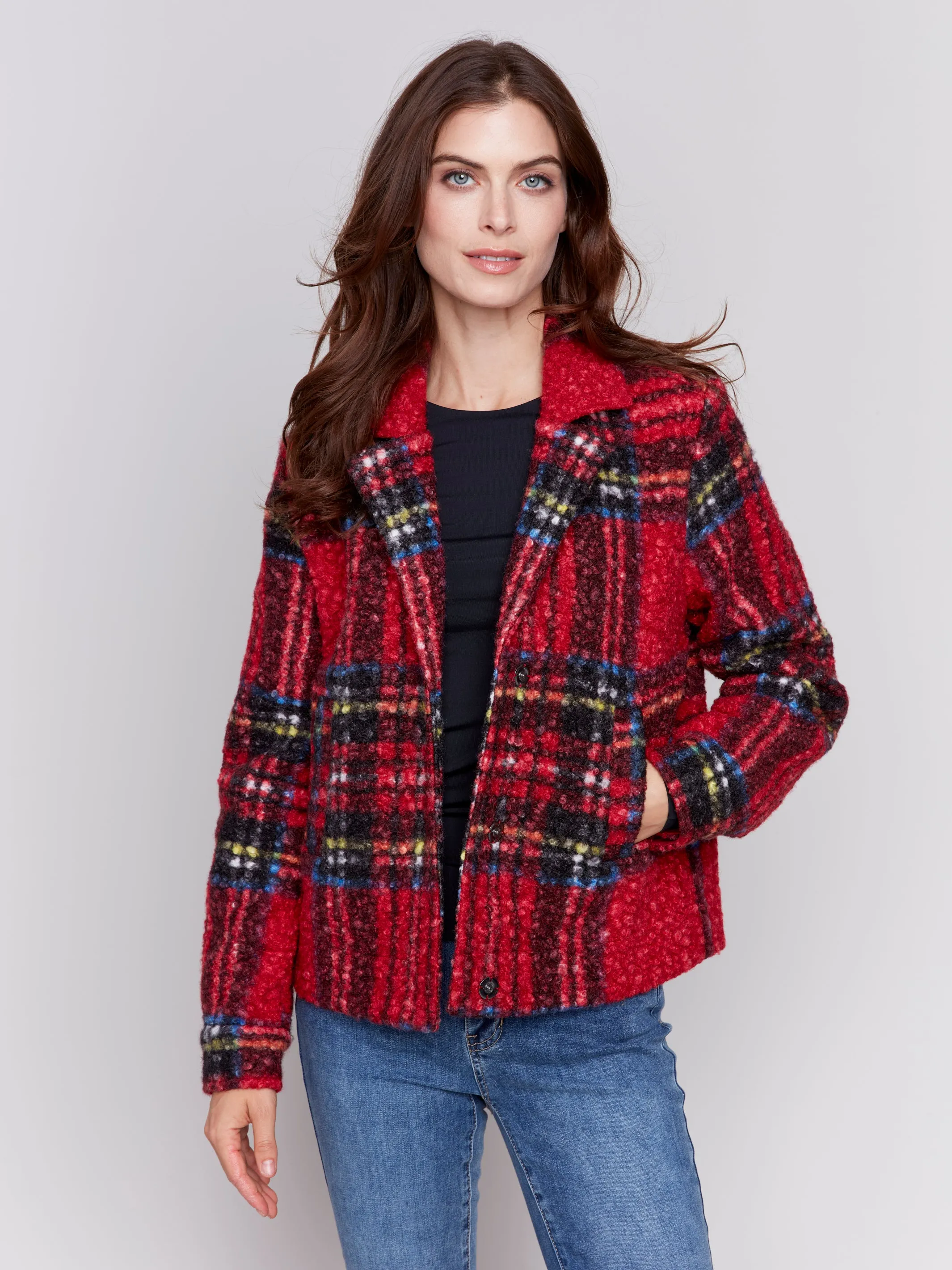 Plaid Pea Coat