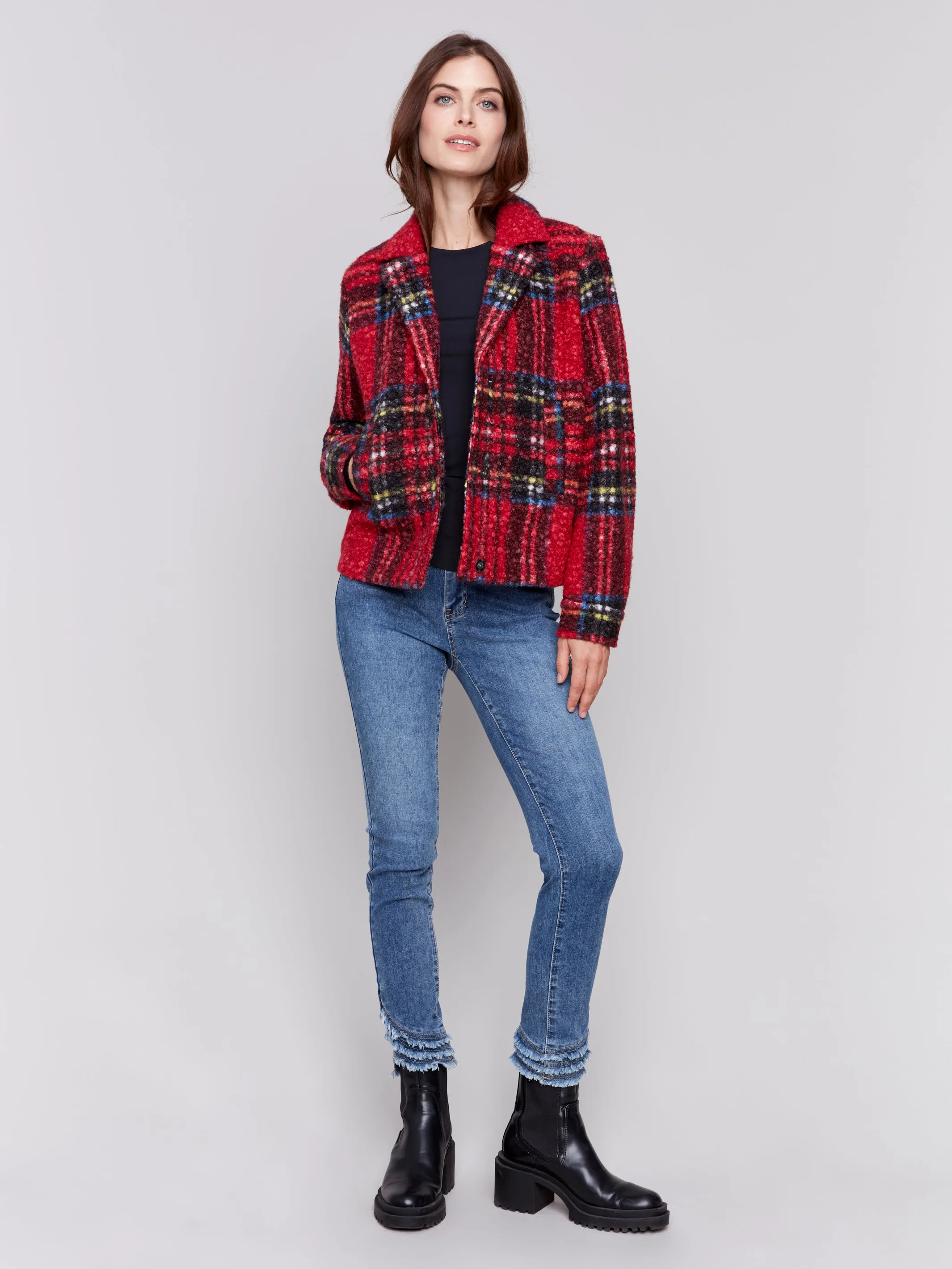Plaid Pea Coat