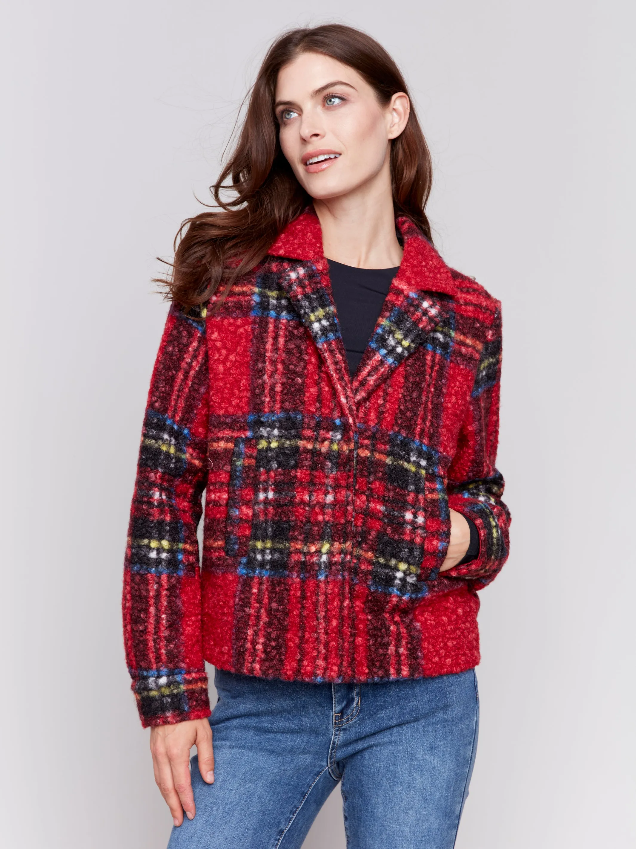 Plaid Pea Coat