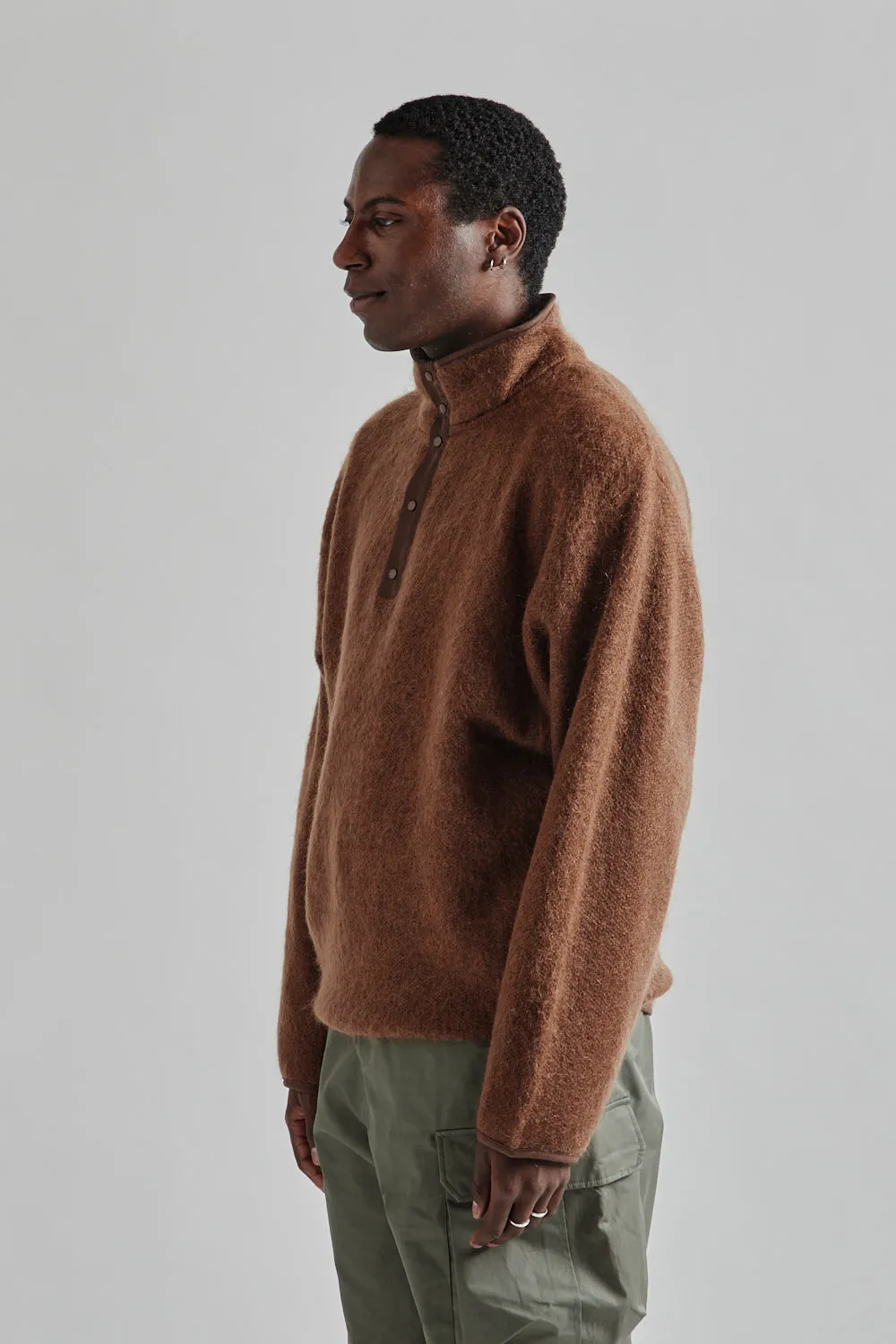 Pullover Mohair Sweater - Brown