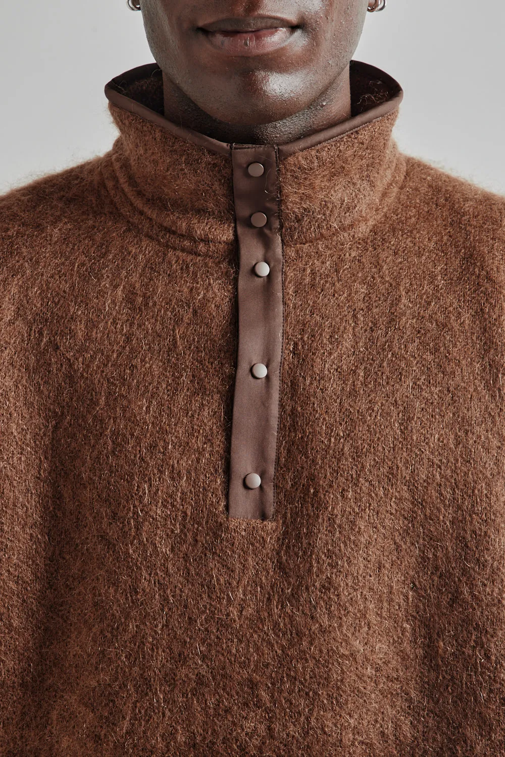 Pullover Mohair Sweater - Brown