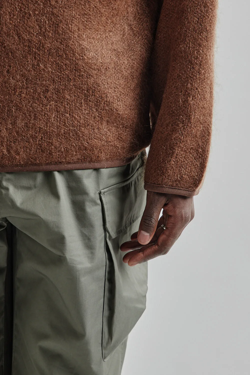Pullover Mohair Sweater - Brown