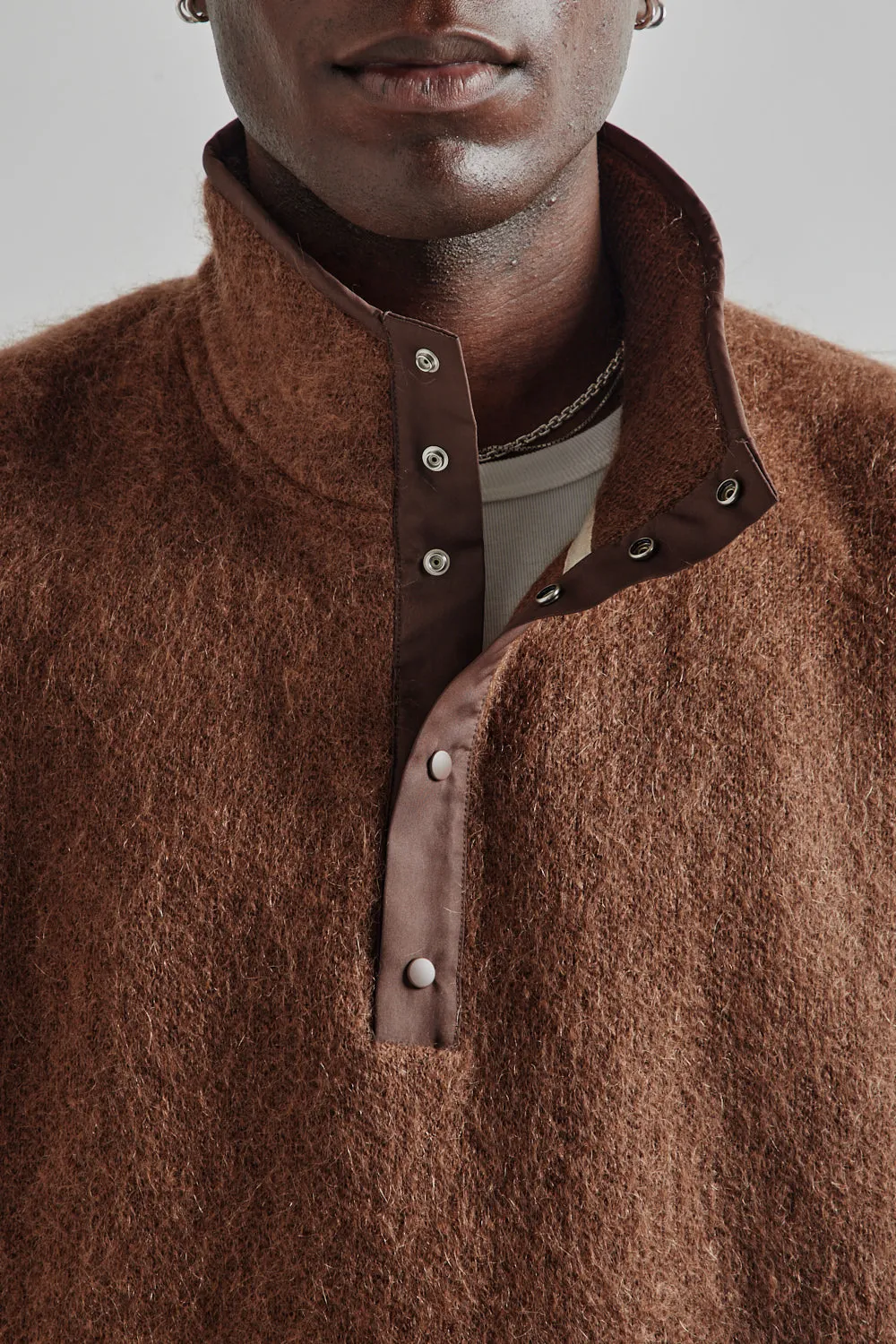 Pullover Mohair Sweater - Brown