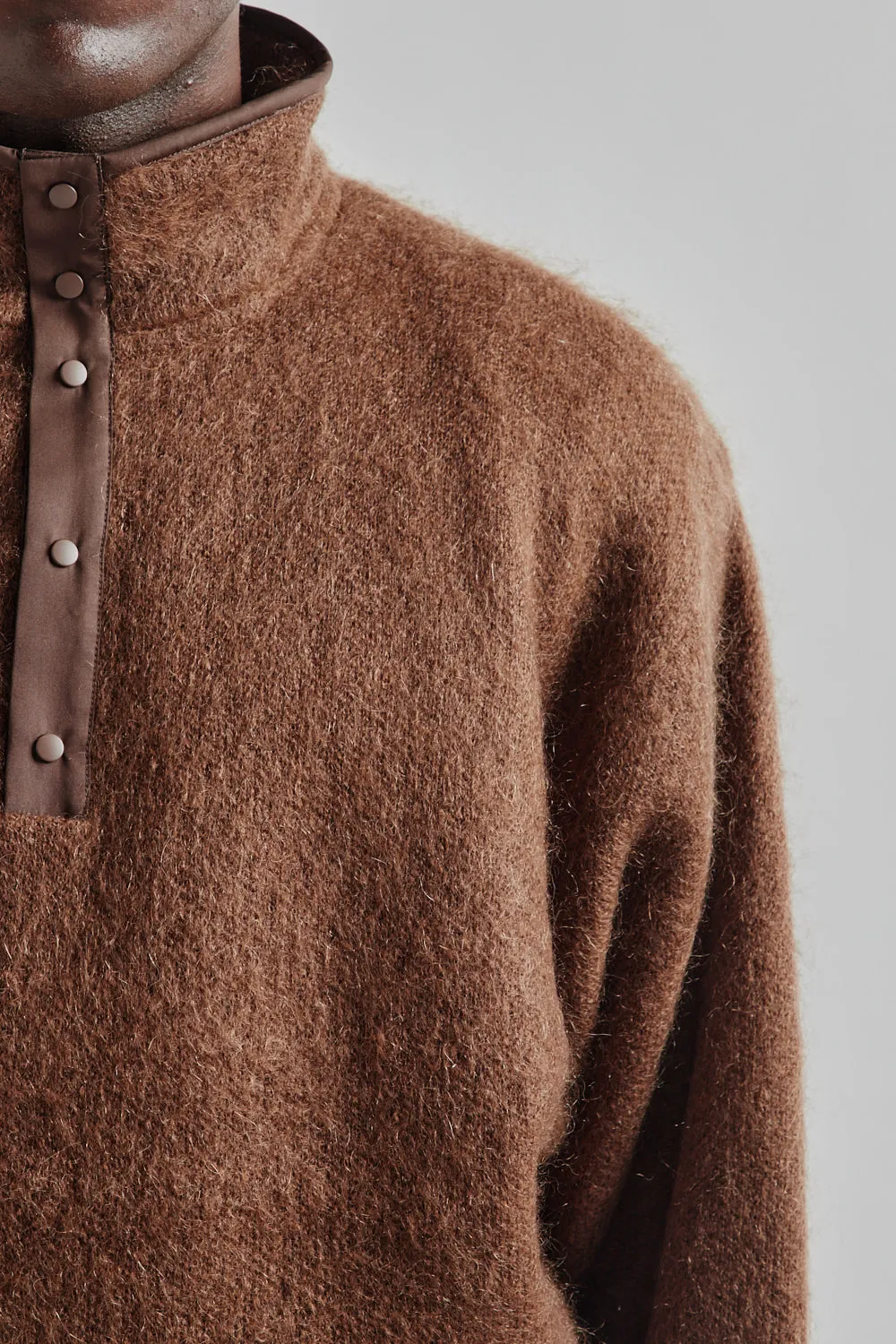 Pullover Mohair Sweater - Brown