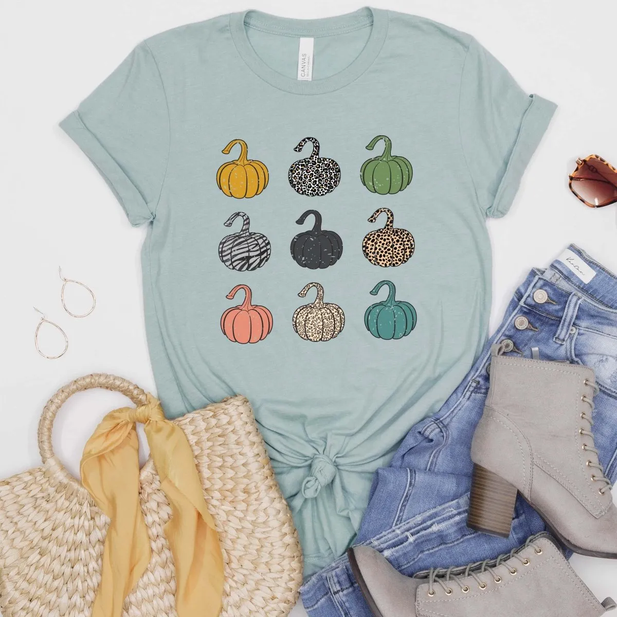 Pumpkin Collage Wholesale Tee