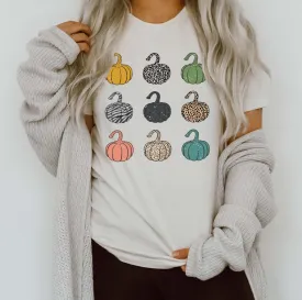 Pumpkin Collage Wholesale Tee