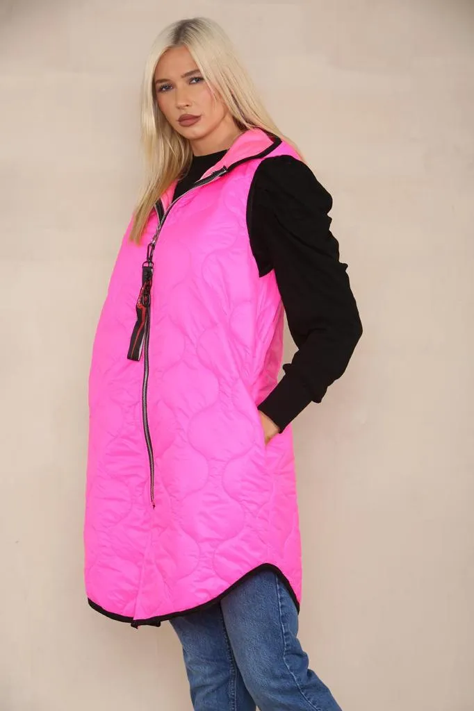Quilted Padded Puffer Hooded Gilet