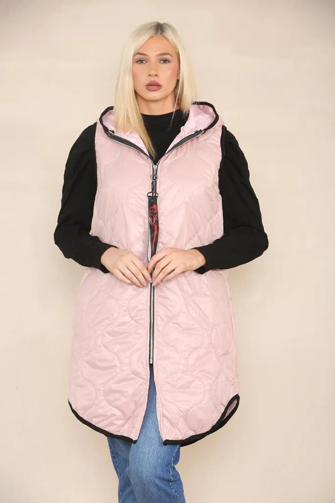 Quilted Padded Puffer Hooded Gilet
