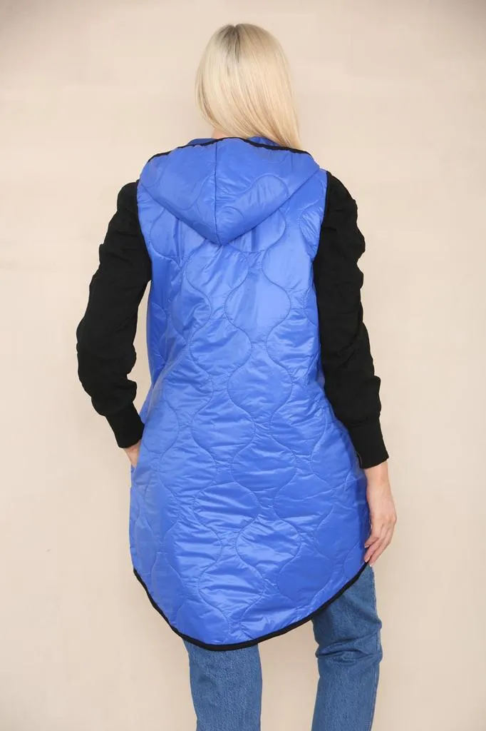 Quilted Padded Puffer Hooded Gilet