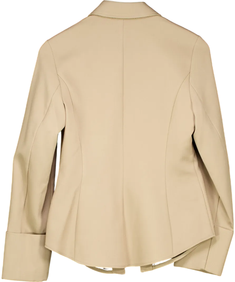 River Island Beige Tailored Shirt UK 6