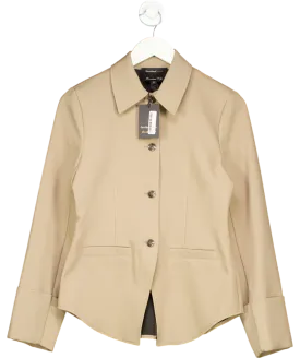 River Island Beige Tailored Shirt UK 6