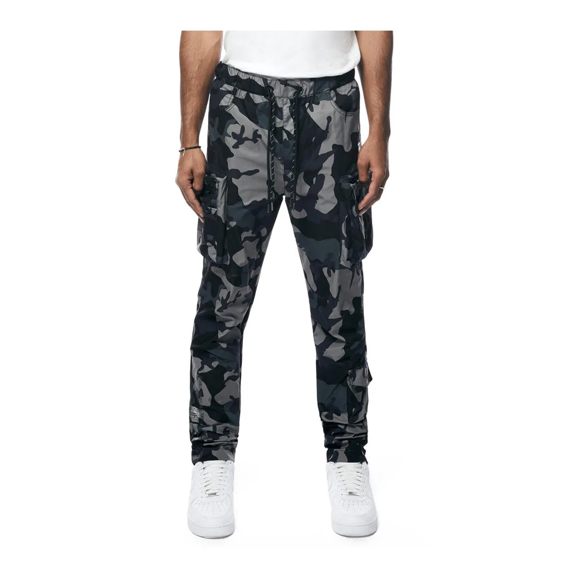 Smoke Rise Mens Utility Nylon Cargo Pants WP23582 Stone Camo