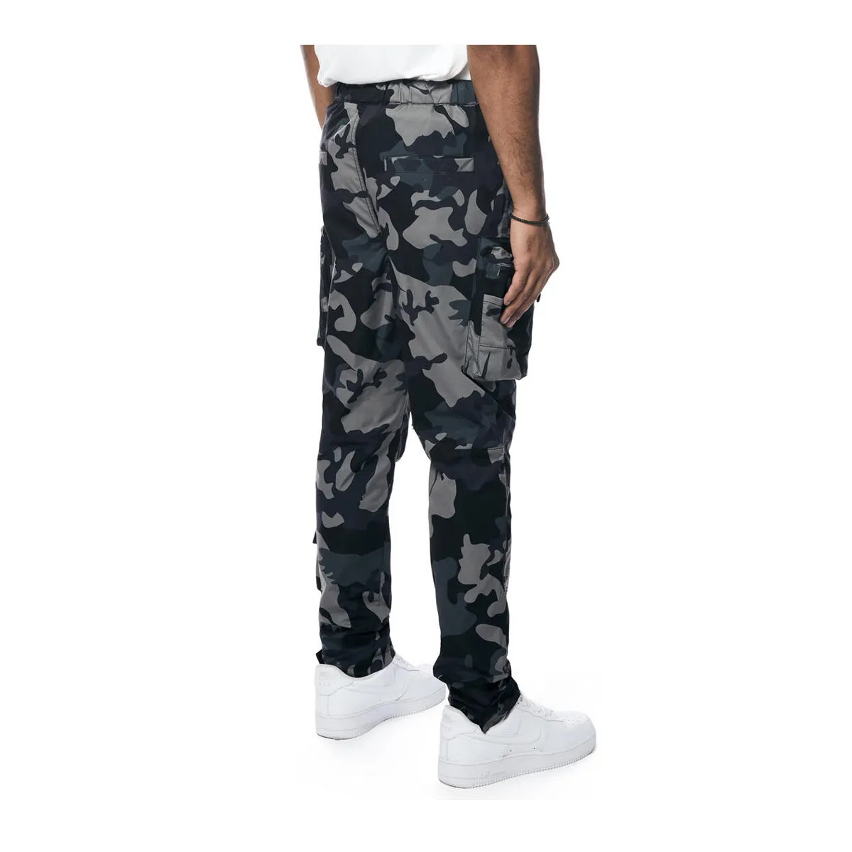 Smoke Rise Mens Utility Nylon Cargo Pants WP23582 Stone Camo