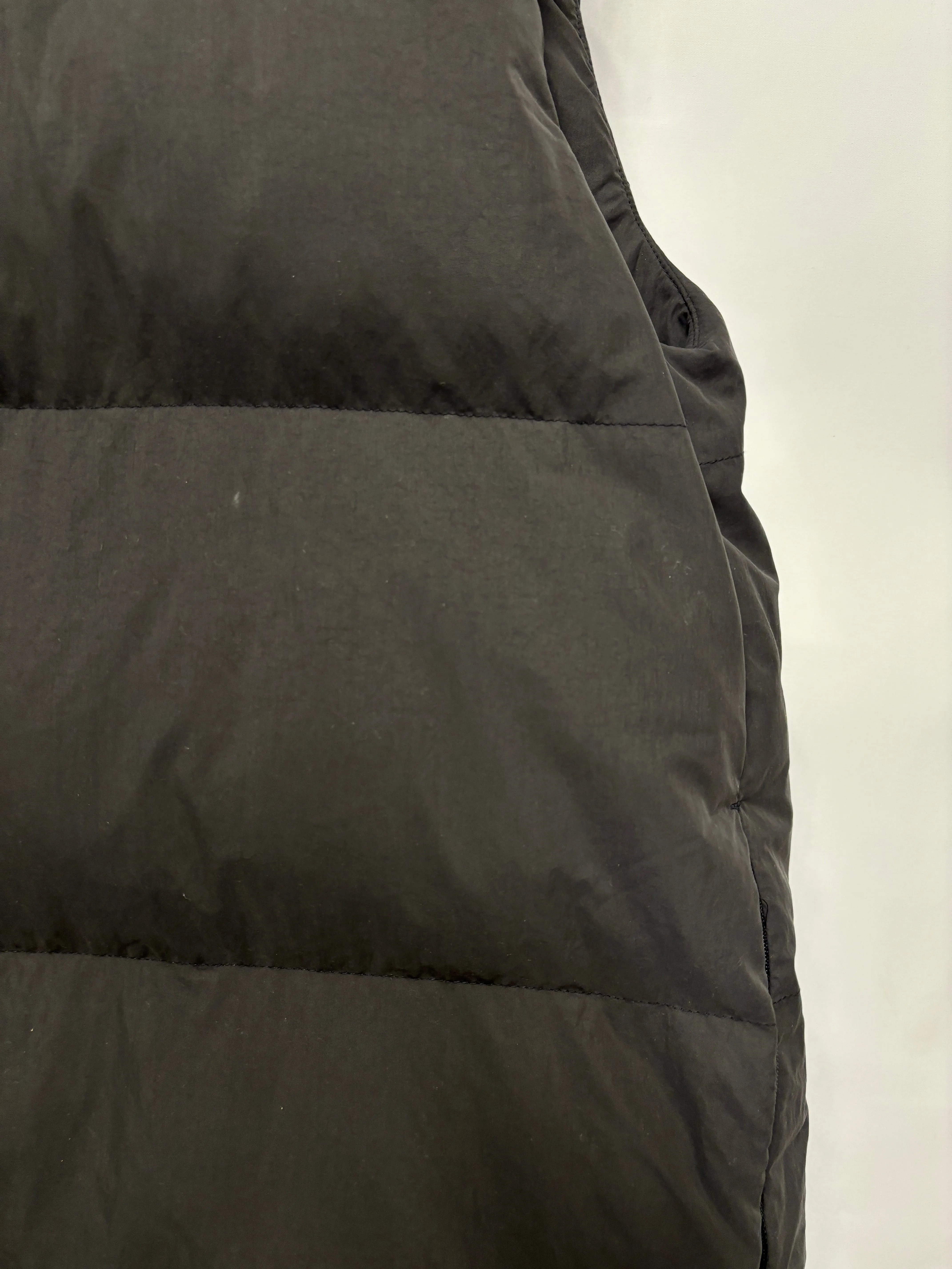 Studio Nicholson Grey Padded Sleeveless Gilet Coat Small