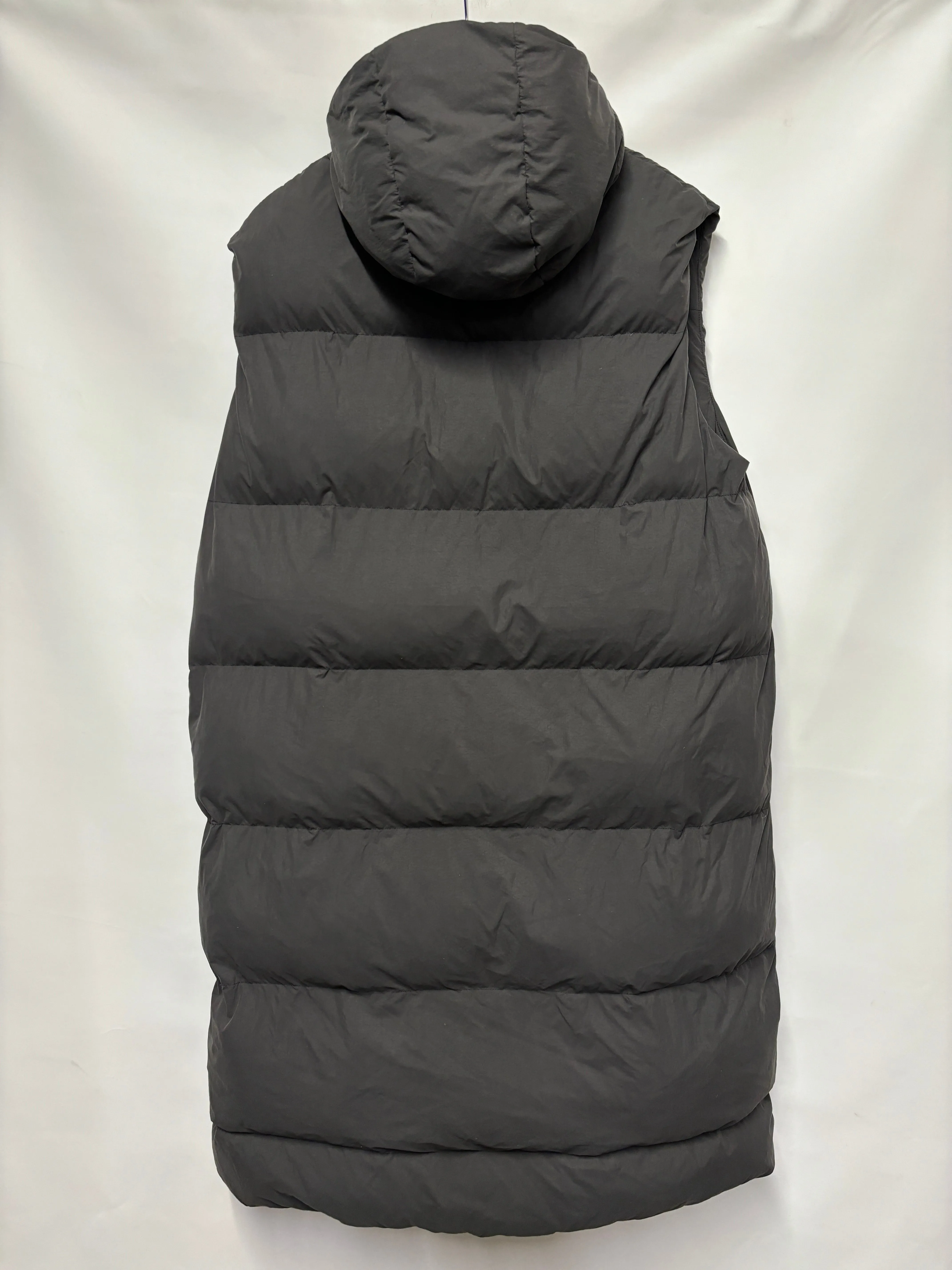 Studio Nicholson Grey Padded Sleeveless Gilet Coat Small