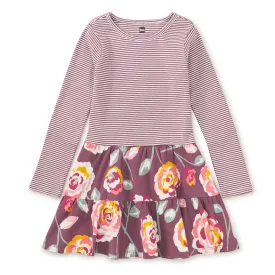Turkish Rose Tiered Skirted Dress