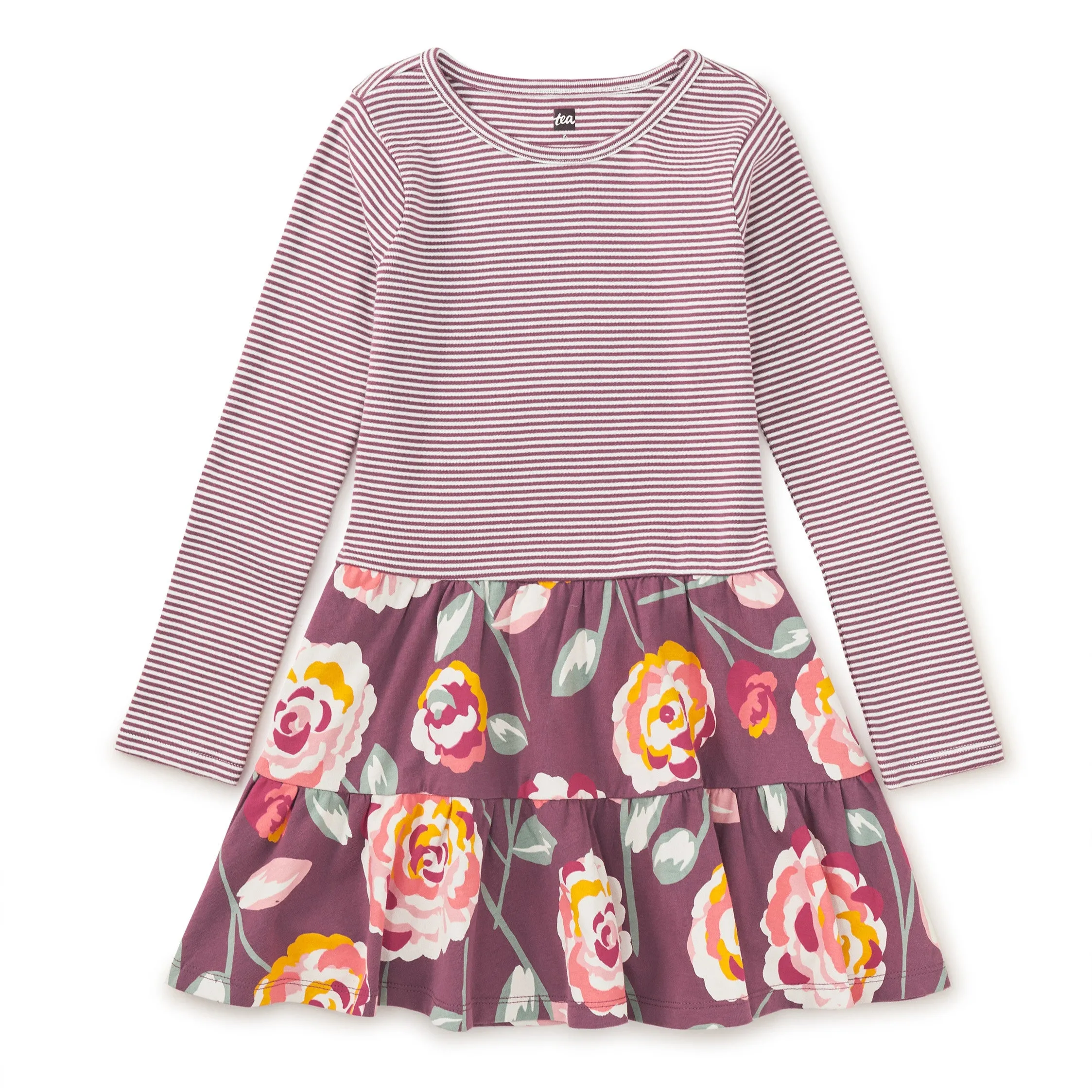 Turkish Rose Tiered Skirted Dress