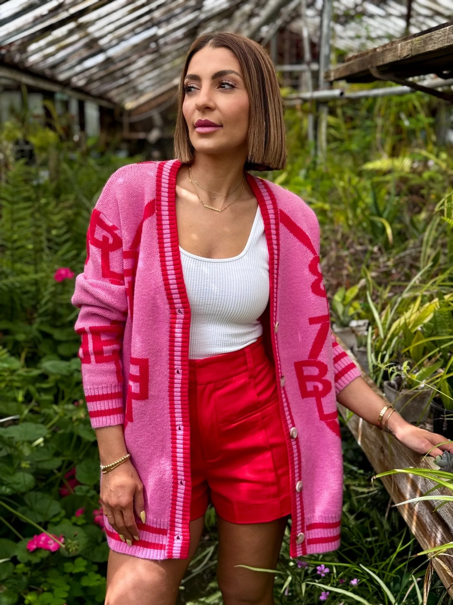 Varsity Cardigan Dress (Lovey Dovey) by Buddy Love