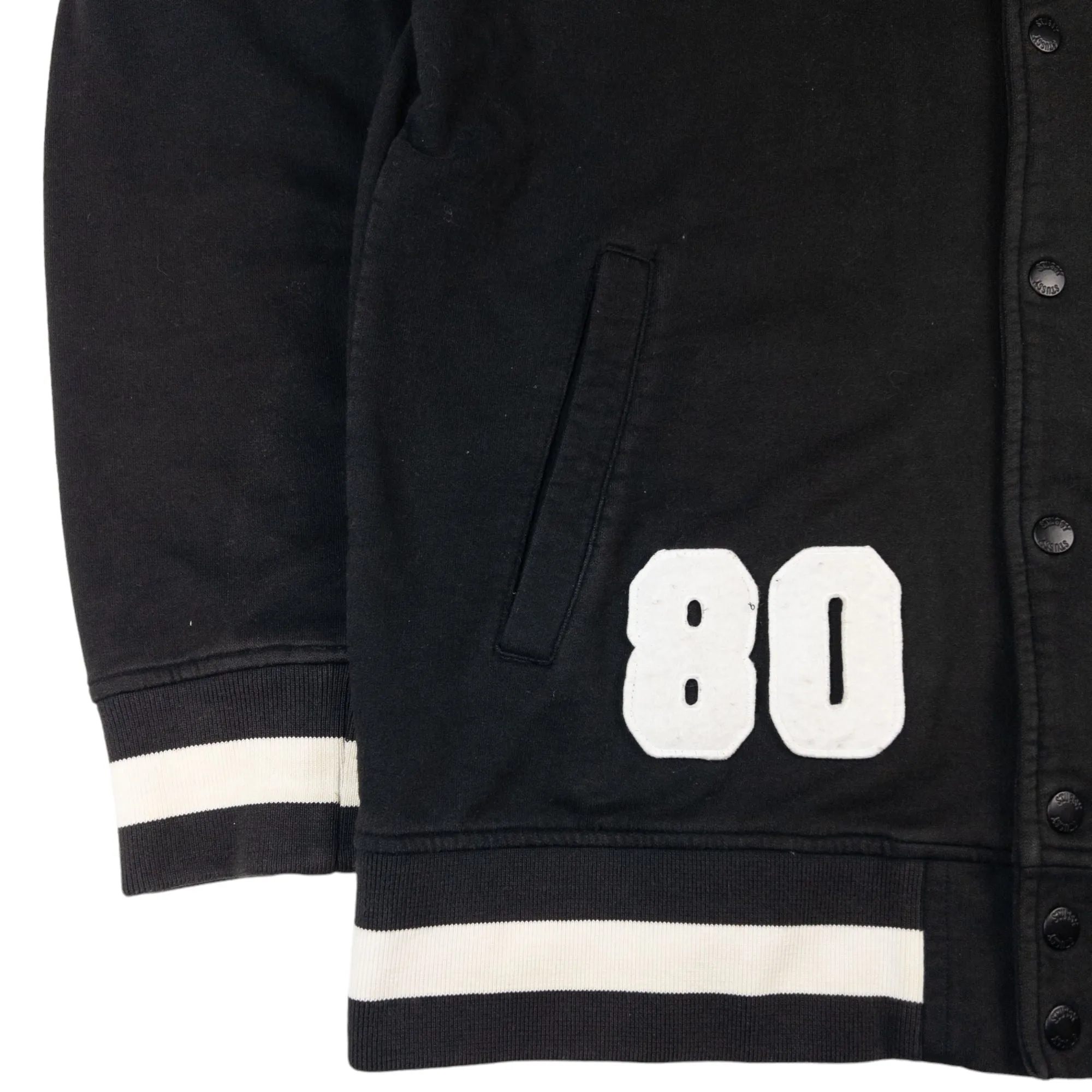 Vintage Stussy Varsity Sweatshirt Jacket Size L