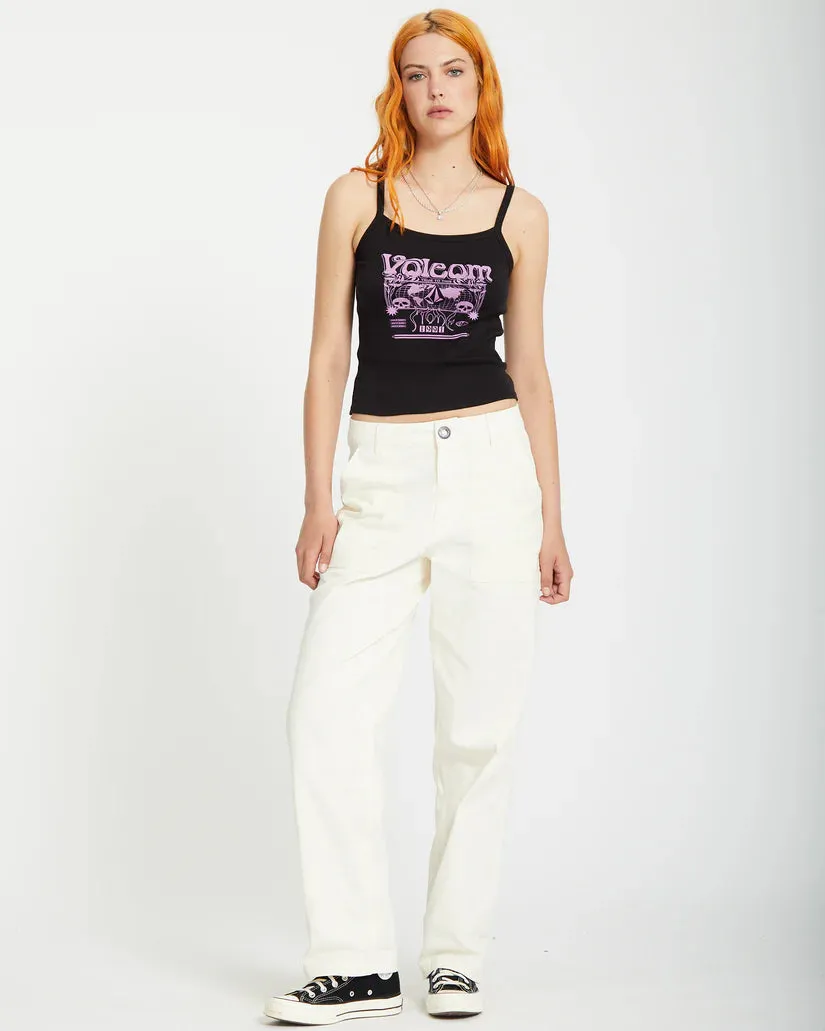Volcom Women's Stone Kraft Pants Star White B1112401_SWH