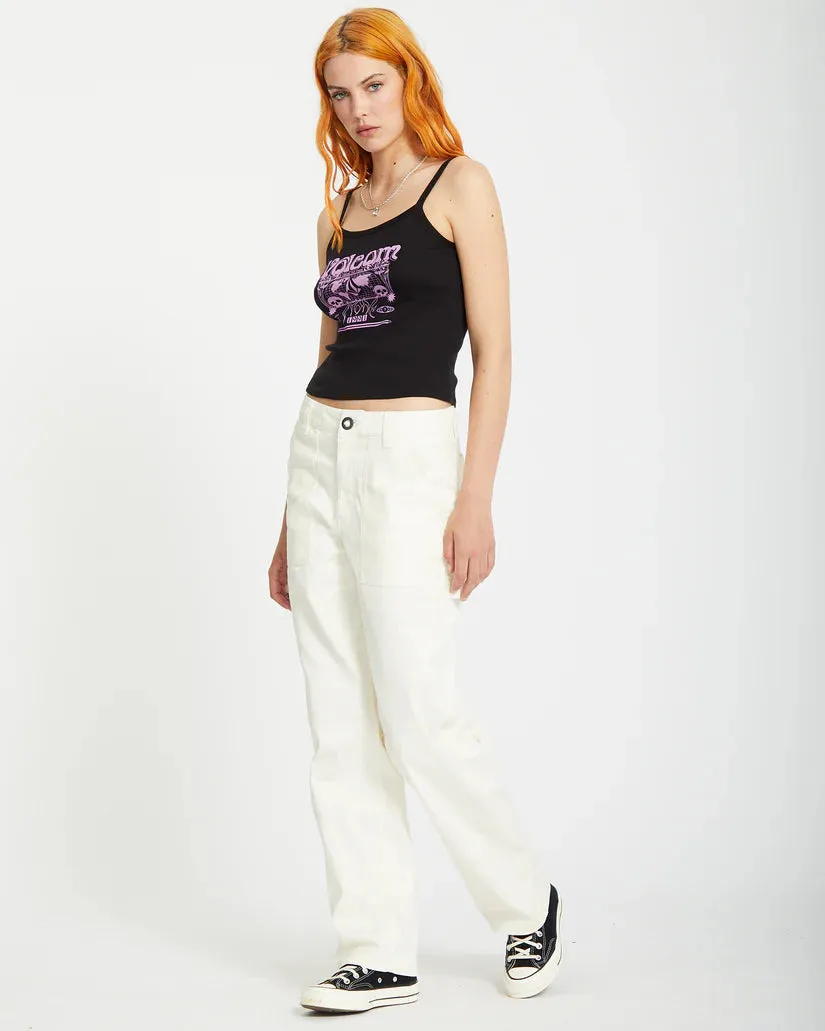 Volcom Women's Stone Kraft Pants Star White B1112401_SWH
