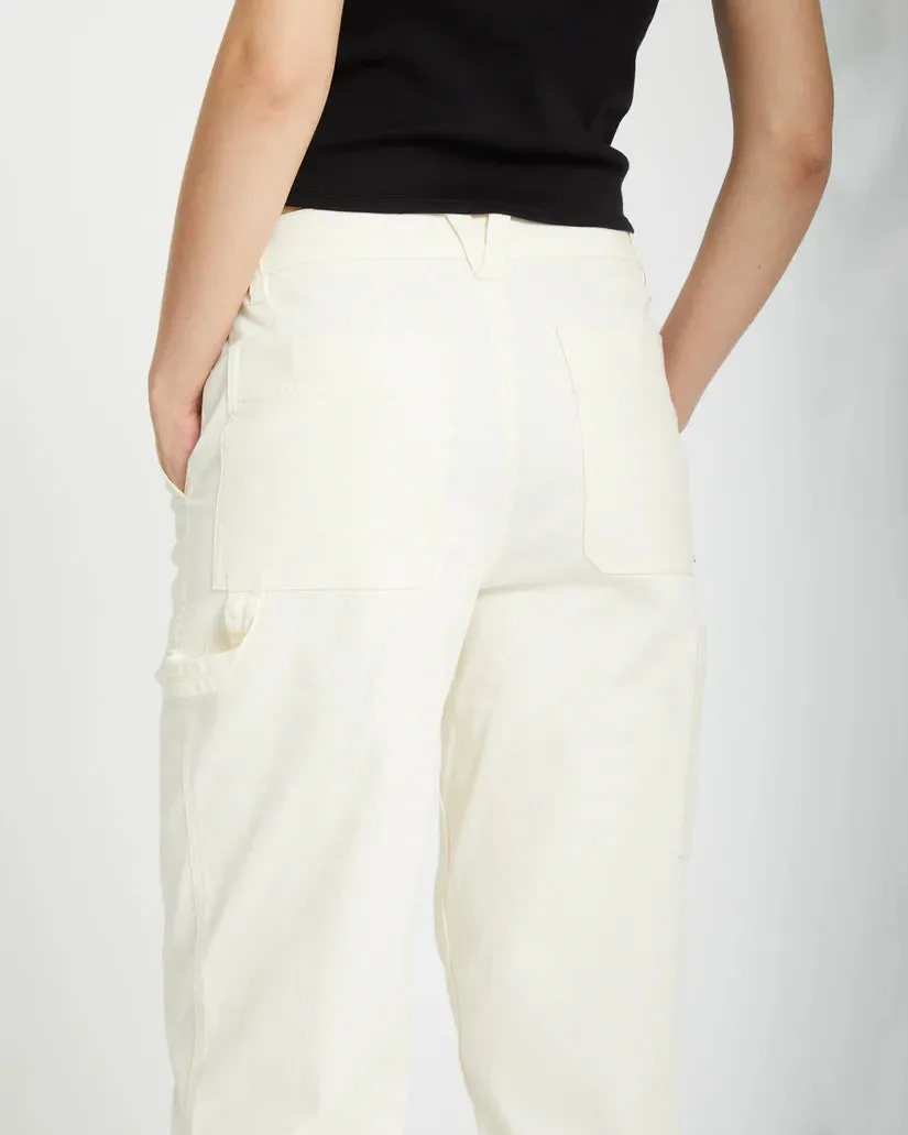 Volcom Women's Stone Kraft Pants Star White B1112401_SWH