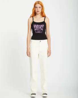 Volcom Women's Stone Kraft Pants Star White B1112401_SWH