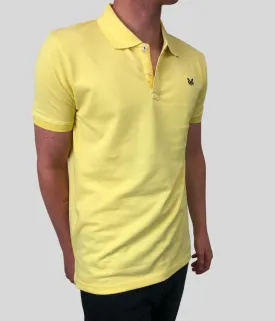 Yellow Men's Cotton Polo Shirt