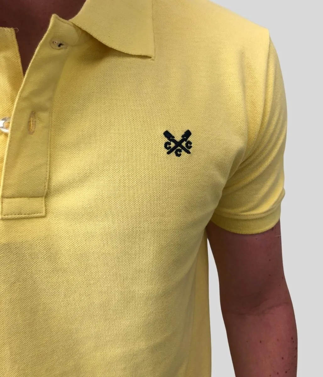 Yellow Men's Cotton Polo Shirt
